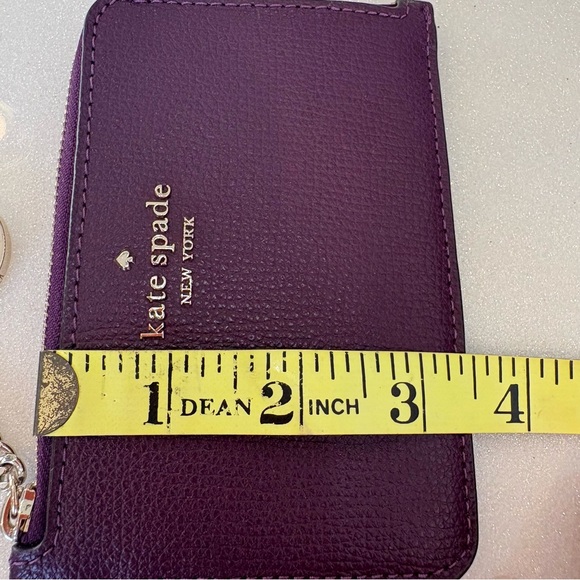 Kate Spade New York Darcy Medium Zip Card Holder Ripe Plum - Picture 7 of 7
